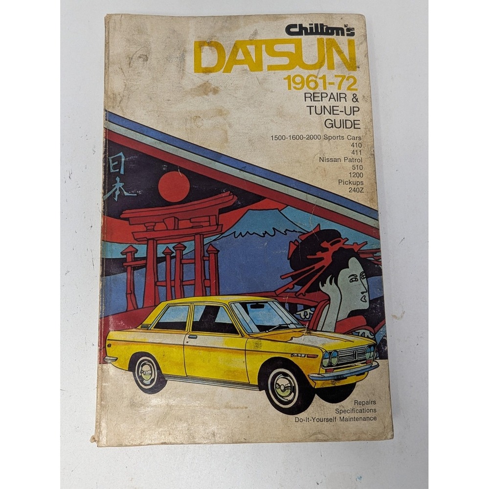 Vintage Chilton‎ Datsun 1961-72 Repair & Tune-Up Guide Manual 510 240Z Nissan